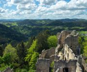 Tavaszi látkép a Burgruine Prandegg-ből