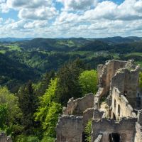 Tavaszi látkép a Burgruine Prandegg-ből Tavaszi látkép a Burgruine Prandegg-ből