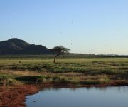 Természetes itató az East Tsavo Nemzeti Parkban