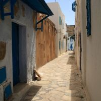 Utca Hammamet óvárosában Utca Hammamet óvárosában