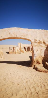 Mos Eisley - Forgatási helyszín a Tunéziai sivatagban Mos Eisley - Forgatási helyszín a Tunéziai sivatagban