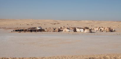 Látkép a Star Wars - Mos Eisley forgatási helyszine